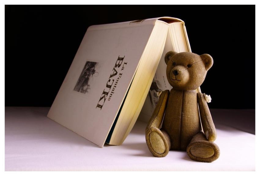 Toy Book Bear Reading