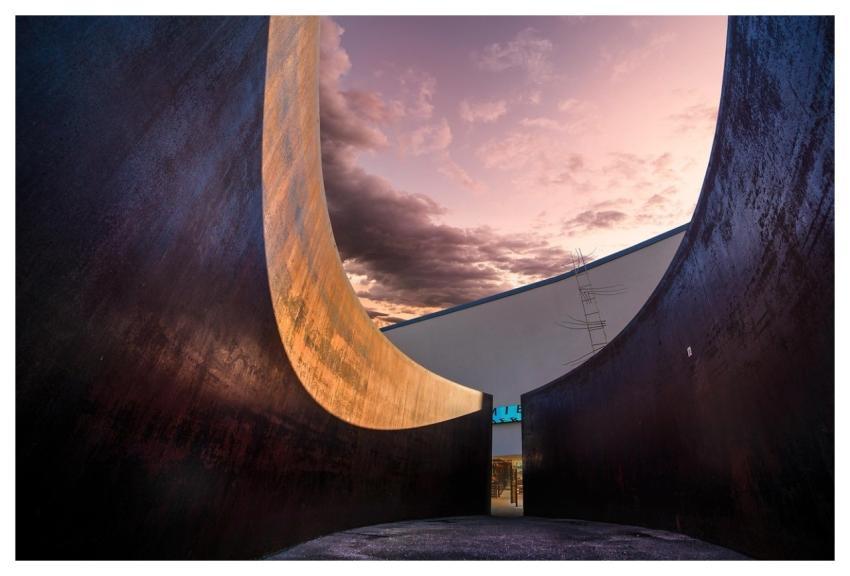 Building Dusk Urban Sculpture