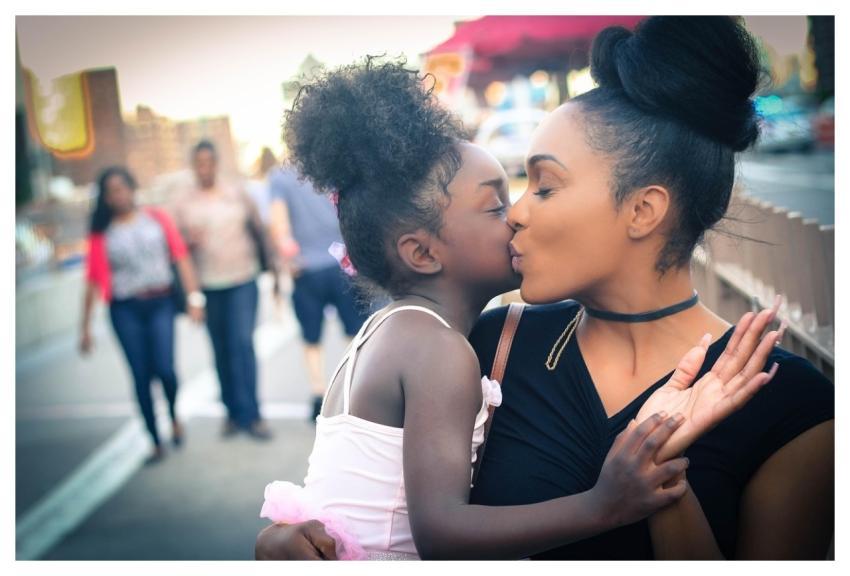 Girl Mother Daughter Black Women