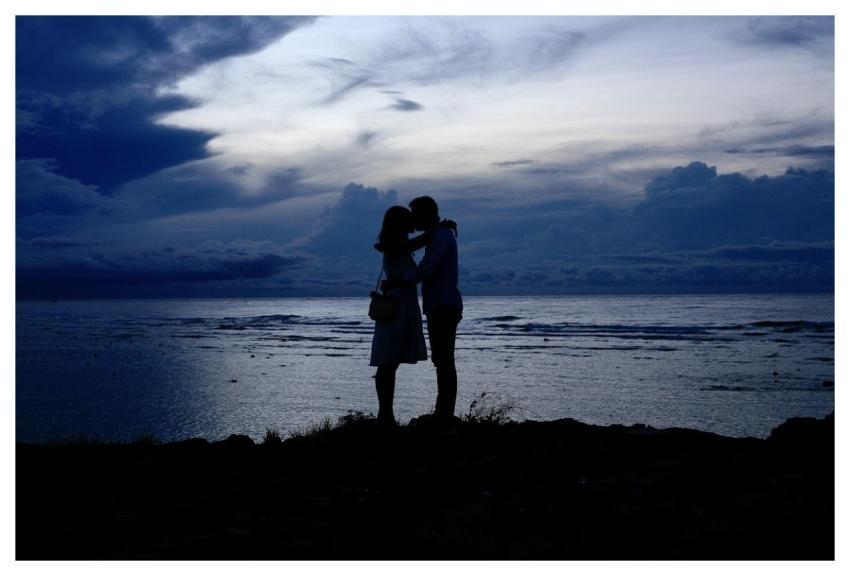 Couple Sunset Silhouettes Couple Silhouette