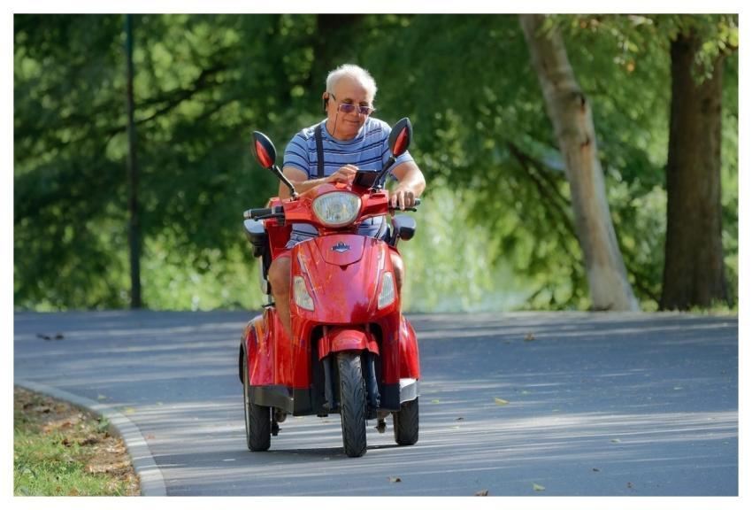 Man Elderly Electric Vehicle Wheels