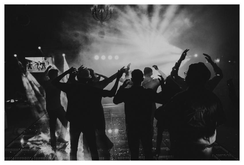 Black And White People Night Party