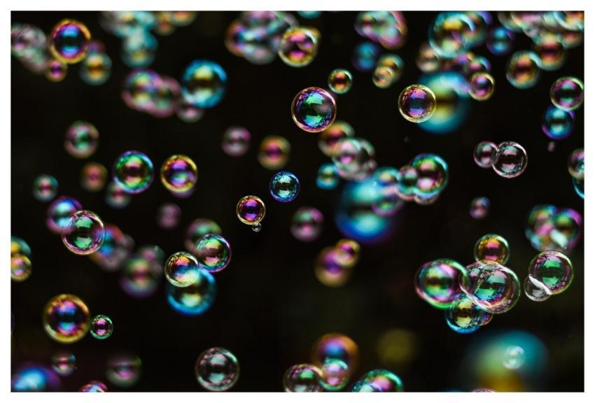 Soap Bubbles Multicoloured Dazzling Weightless