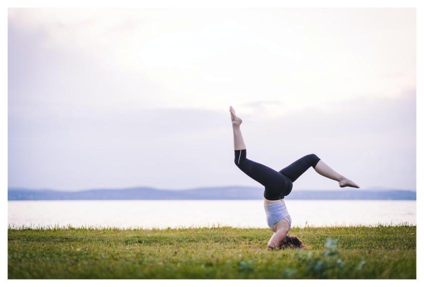 Yoga Woman Lake Health