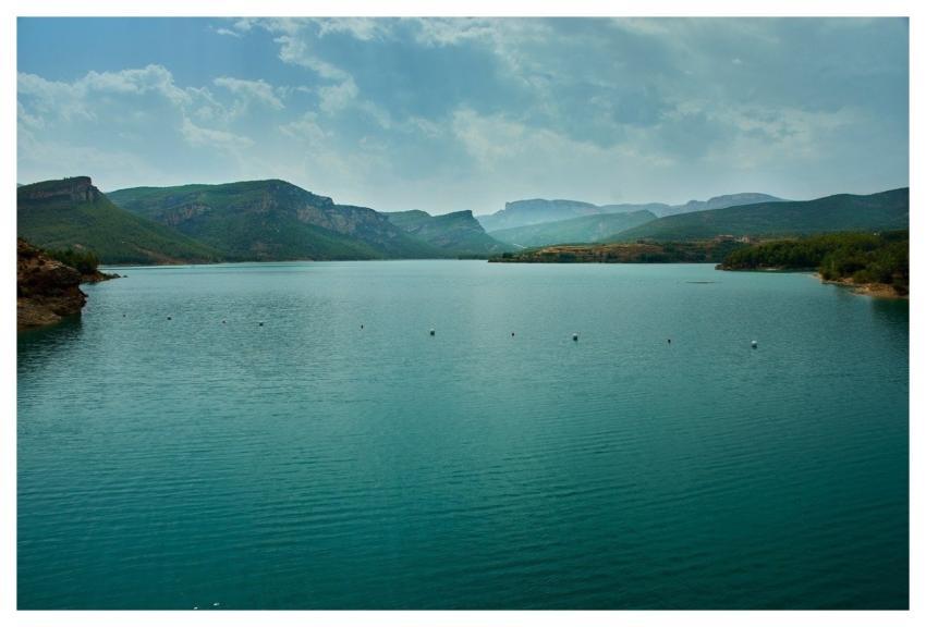 Reservoir Santolea Teruel Blue
