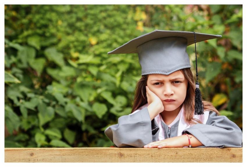 Little Girl Graduation Graduate Knowledge