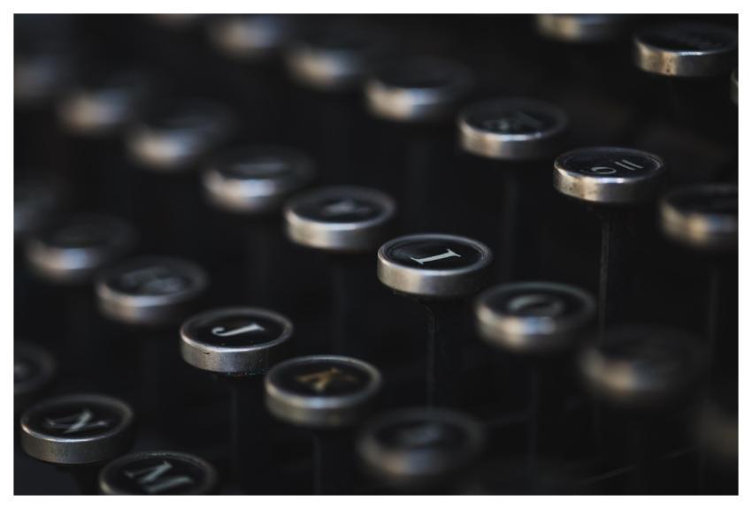 Typewriter Vintage Keyboard Letter