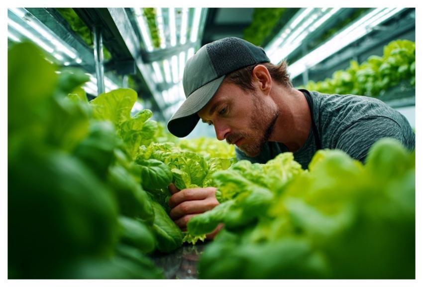 Hydroponics Stove Plantation Man