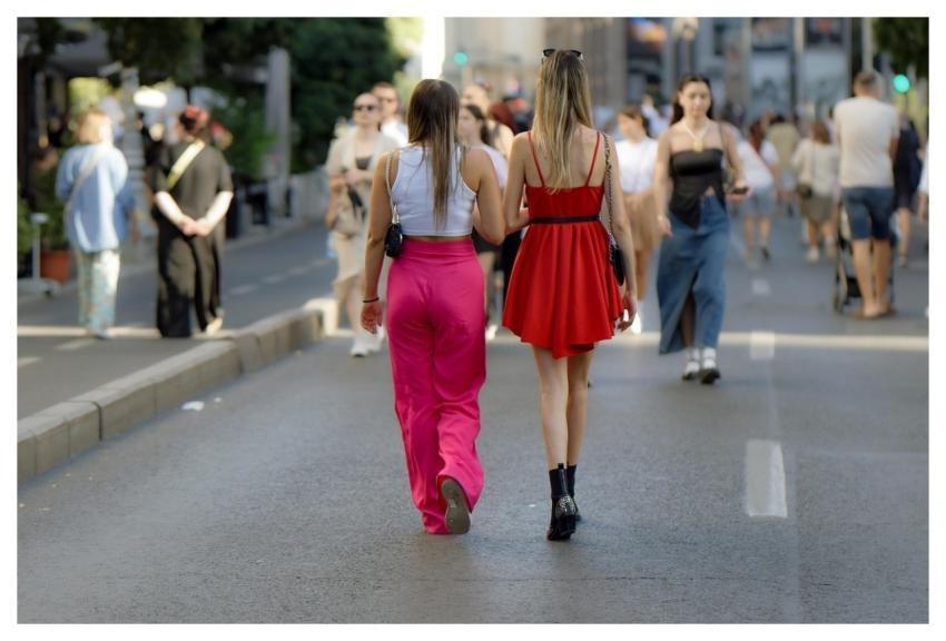 People Promenade Walking Together