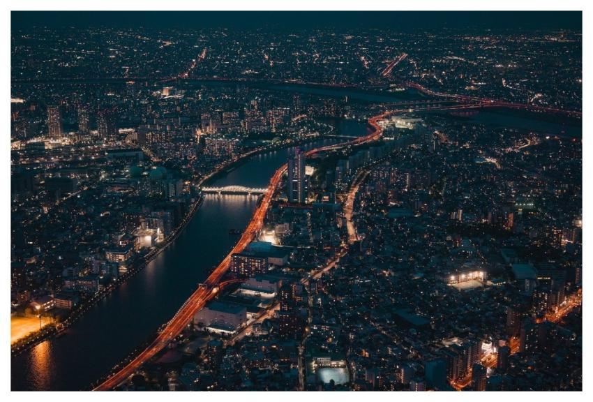 Bridge City Night Architecture