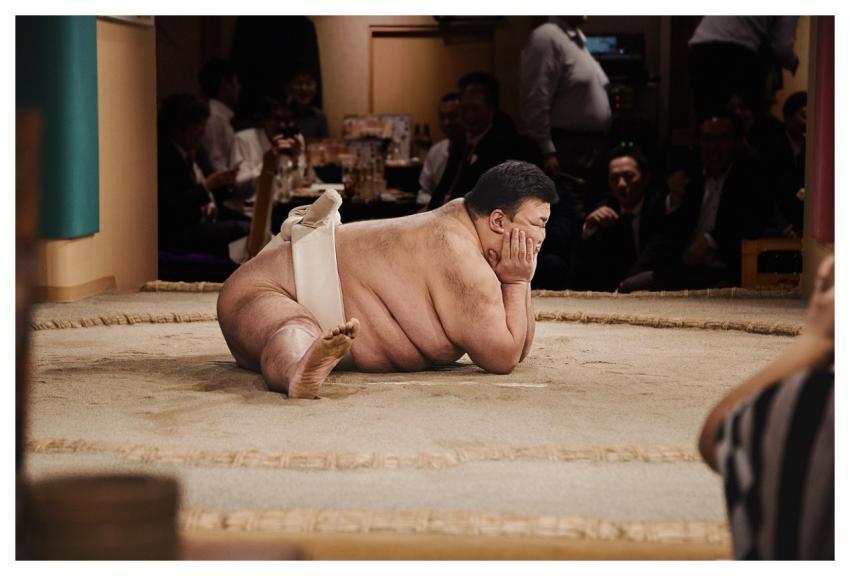 Sumo Wrestler Man Wrestling