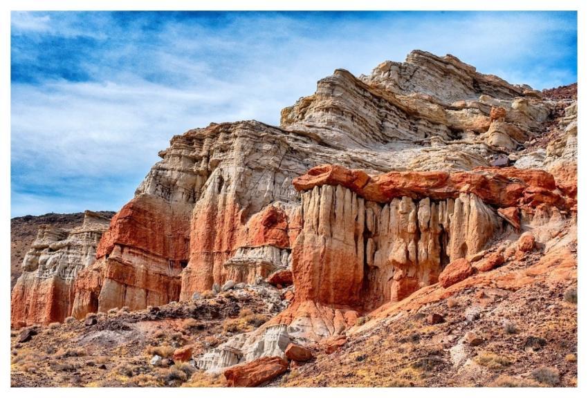 Desert Mojave Rock Formations Cliff