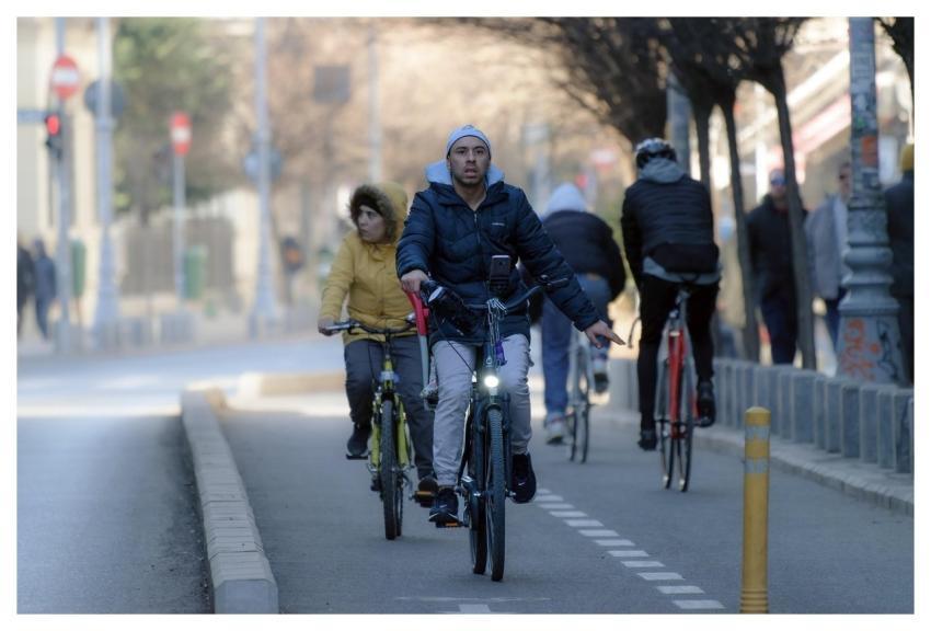 People Bicyclists Cyclist Bikes