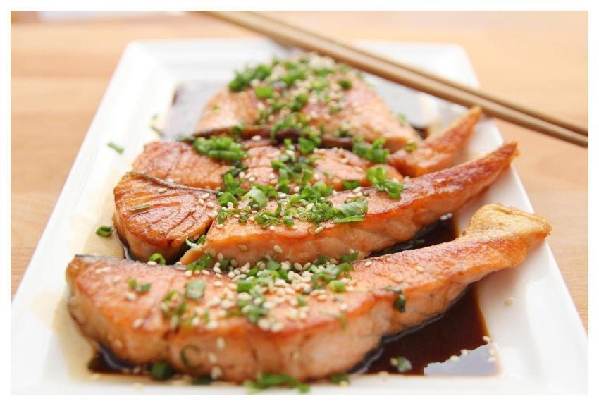 Food Salmon Teriyaki Fish
