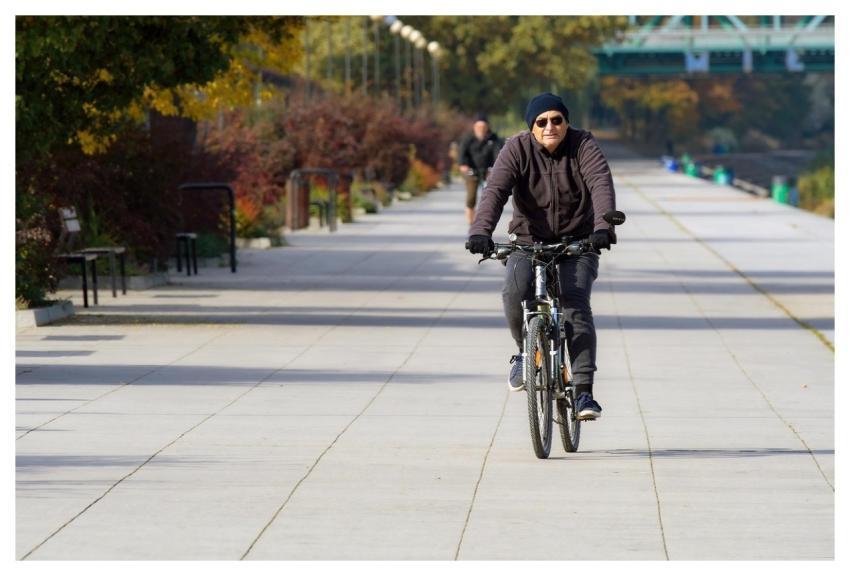 Man Bike Ride Biking Park
