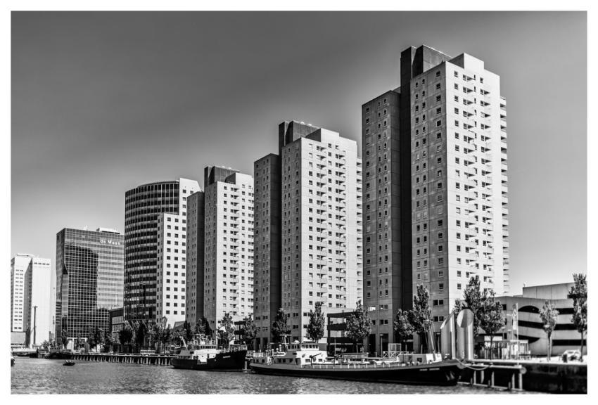 Rotterdam City Skyscraper Skyline