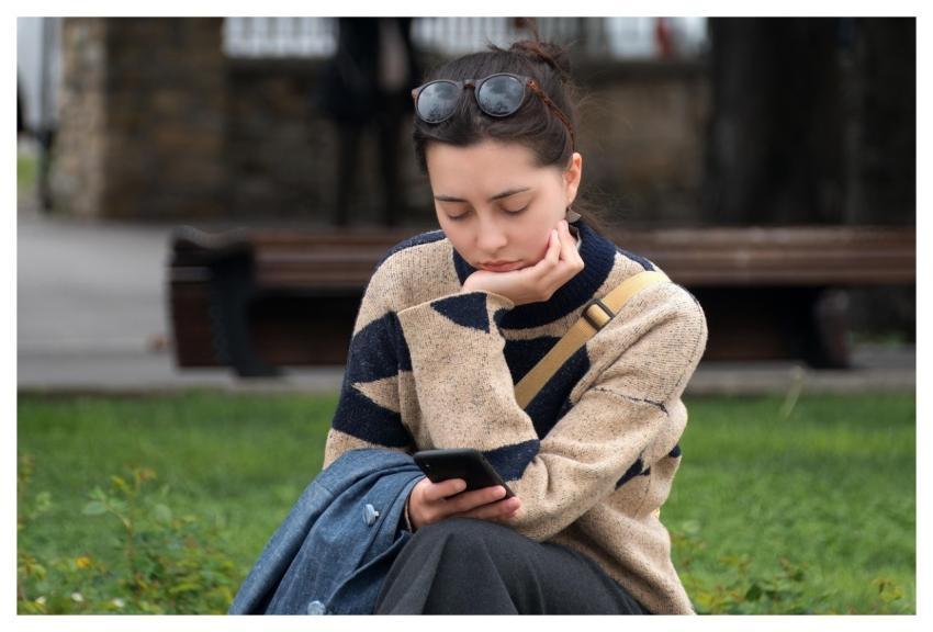 Woman Face Sunglasses Phone
