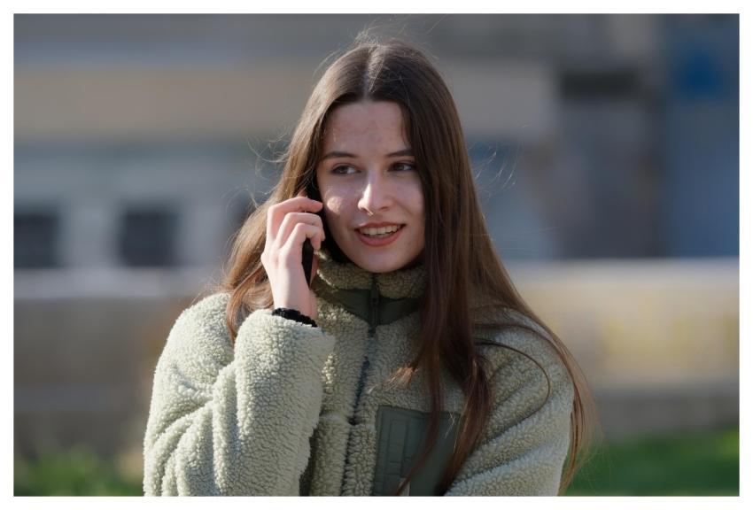 Woman Happy Smile Call