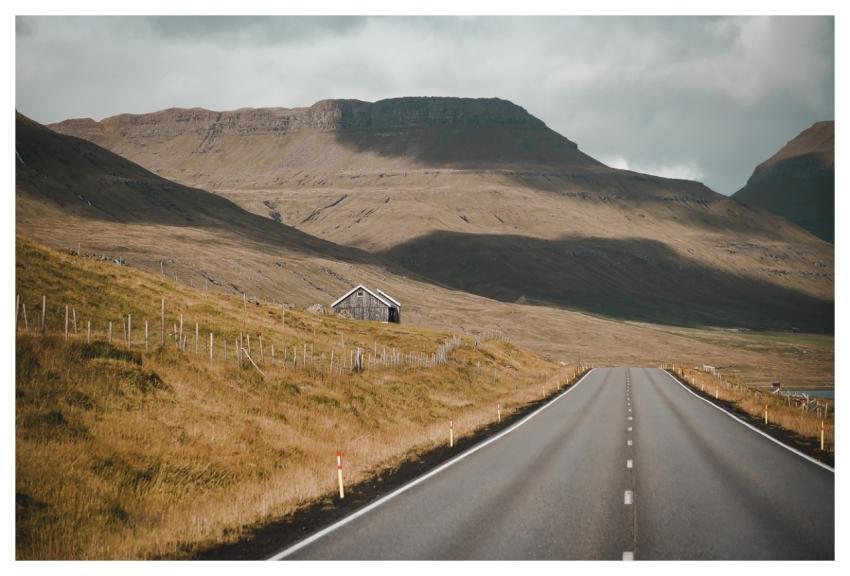 Road Landscape Dandruff Meadow