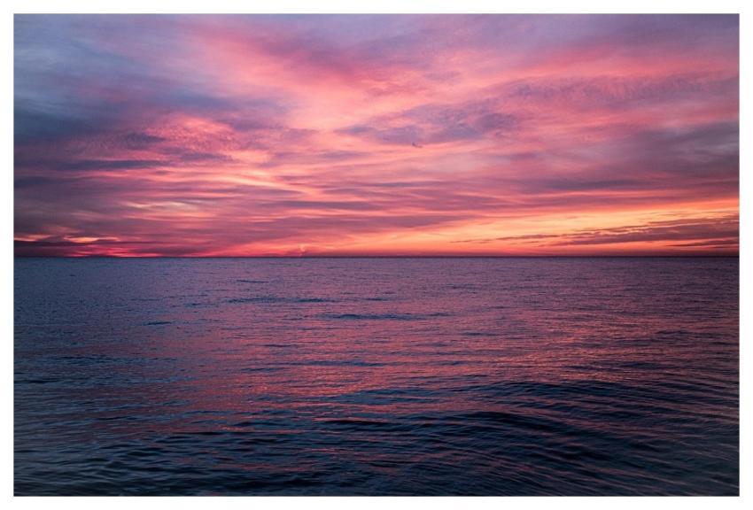 Sunset Sea Horizon Dawn