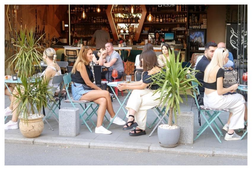 People Relaxation Restaurant Tables