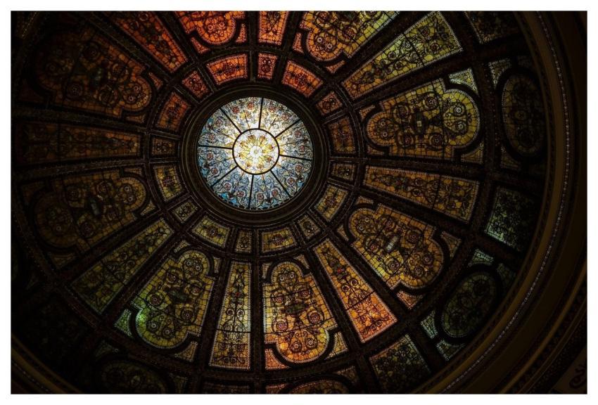 Art Ceiling Dome Pattern