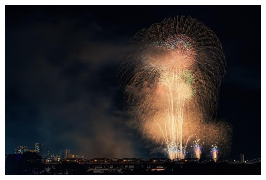 Fireworks Night Sky Seasonal Event Yodogawa Firewo