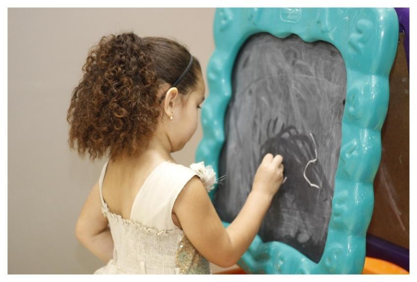 Board Chalk Kid Girl