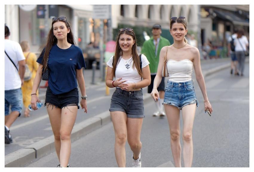 People Girls Street Happy