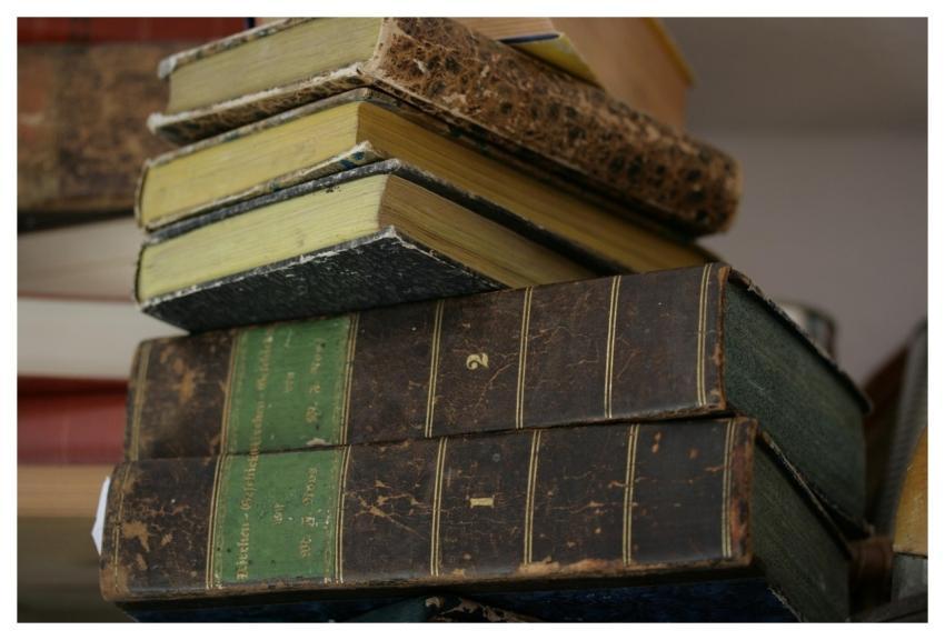 Books Stack Old Library
