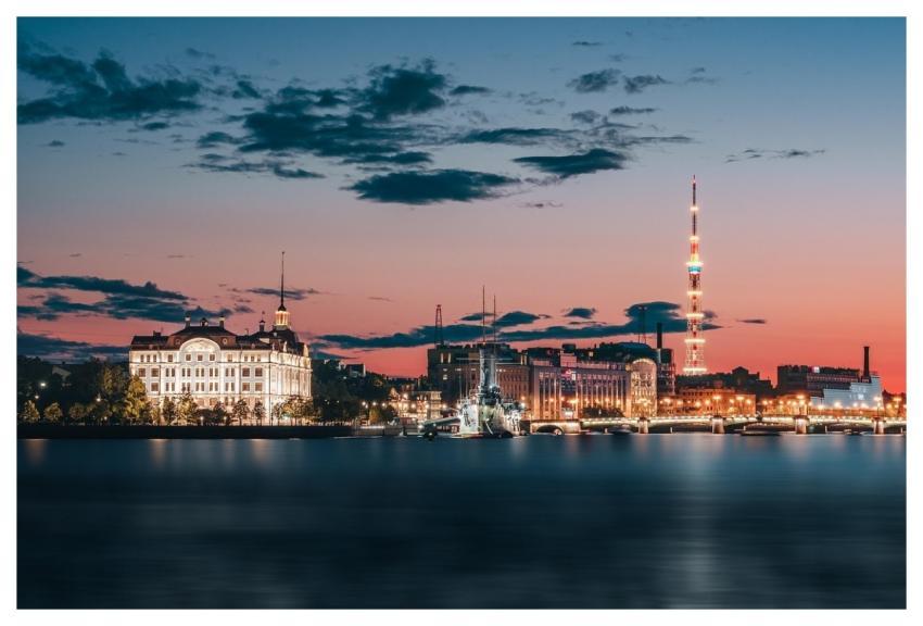 Twilight Bridge Fortress River