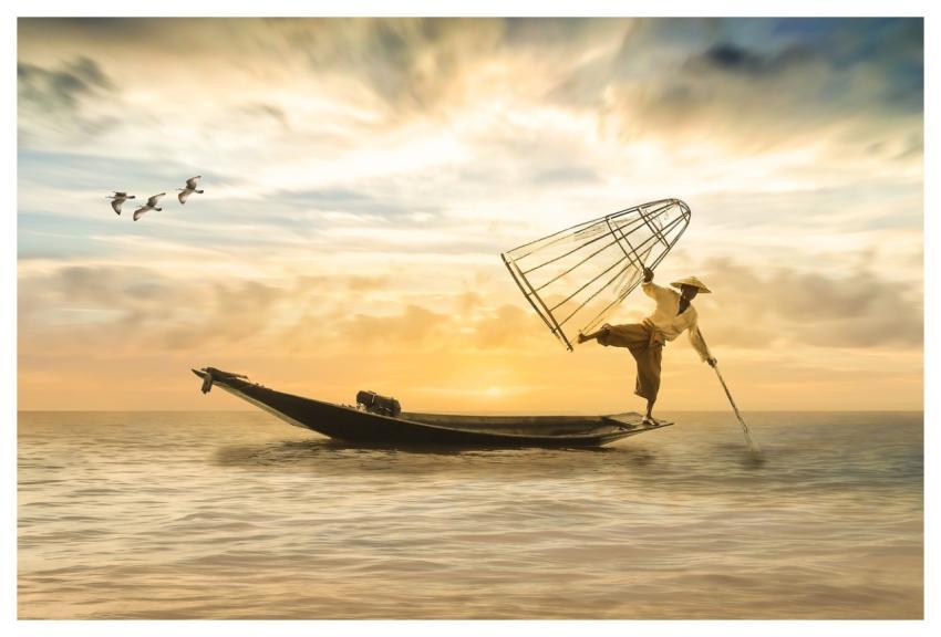 Fisherman Fishing Boat Boat Fishing