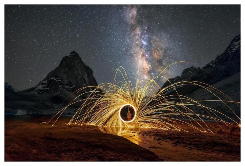 Night Dark Flame Nebula