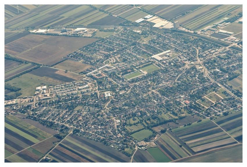 Aerial View City Lands Landscape