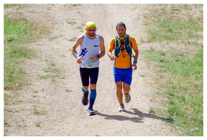 People Men Running Two