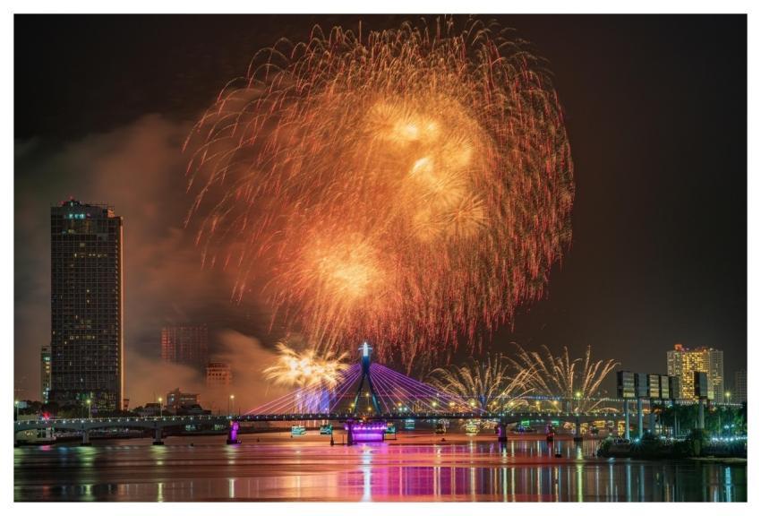 Fireworks Display City Night