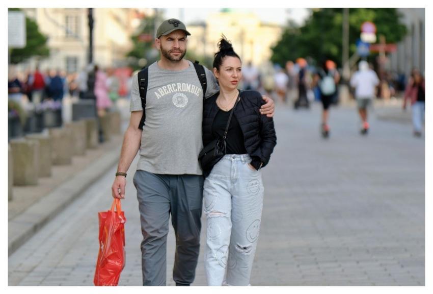Couple Young Casual Walking