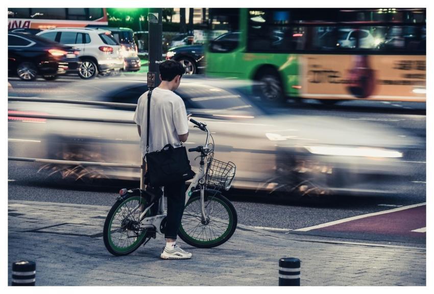 Road Night Bicycle Traffic