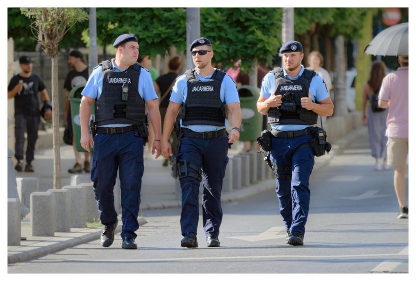 People Promenade Gendarmes Cops