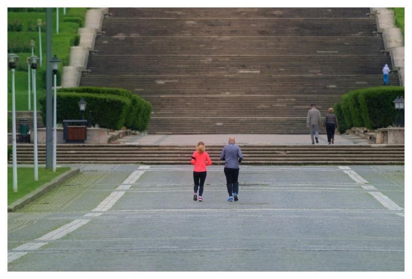 Park People Running Jogging