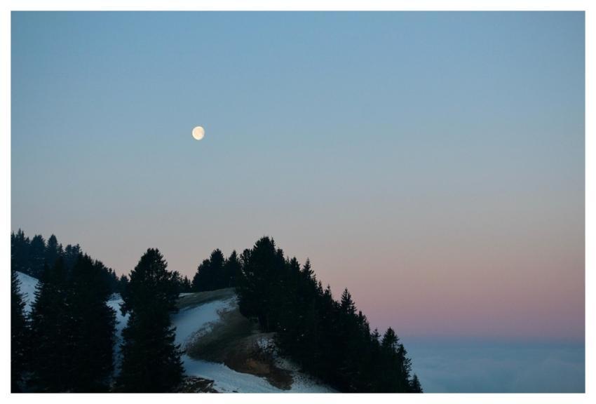 Mountain Sunrise Snow Winter