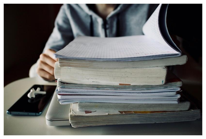 Books Pile Education School