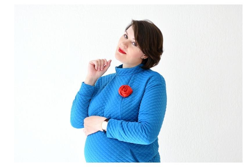 A Woman In Business Mom A Pregnant Business-Woman