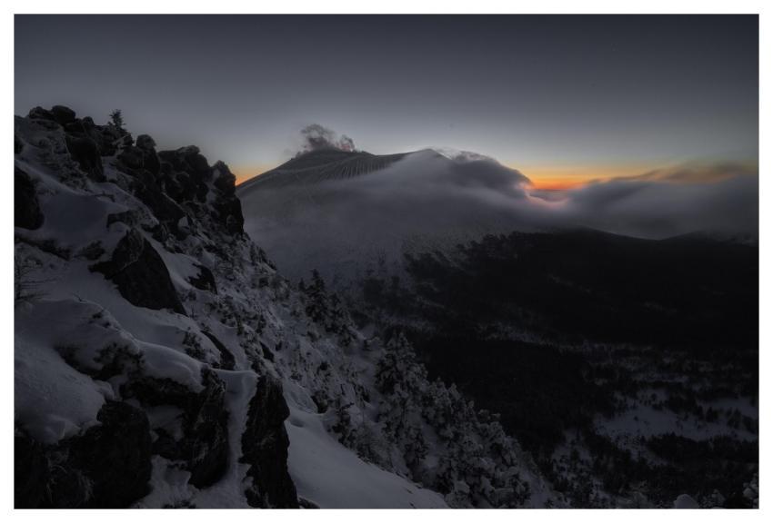 Sunset Mountain Volcano Nature