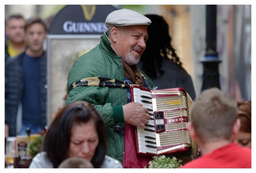 People Terrace Man Elderly