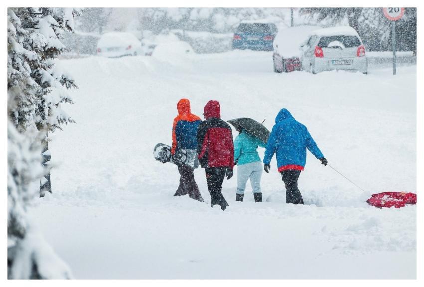 Invierno España Madrid Filomena