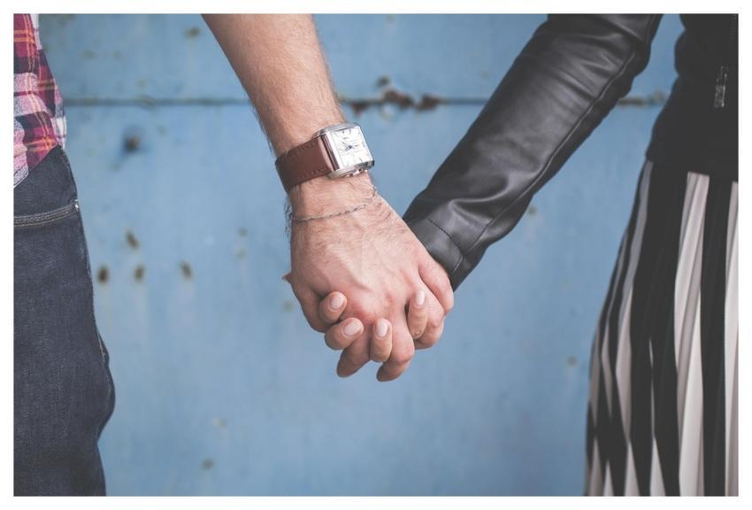 Couple Holding Hands Man Woman