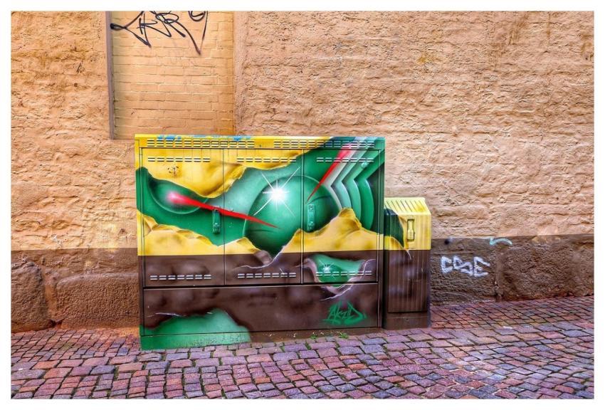 Street Art Power Box Art Painting
