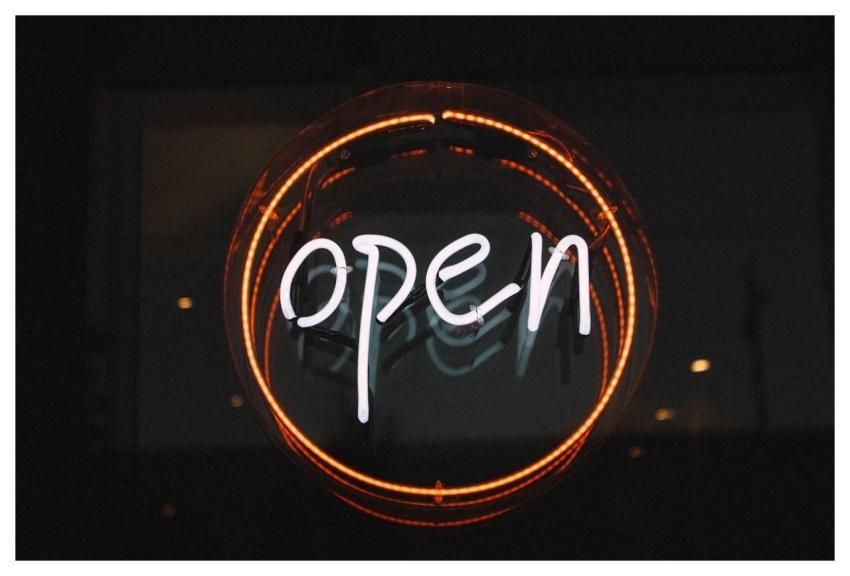 Open Illuminated Light Neon Light