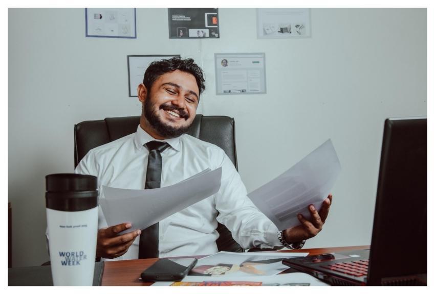 Man Business Workplace Accounting